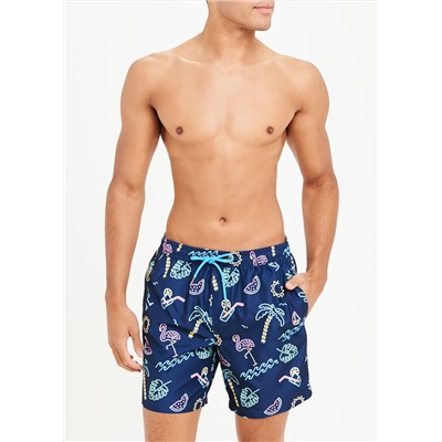 Neon Print Swim Shorts