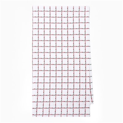Дорожка на стол Этель Flower Cage 40×149 см, 100% хлопок, рогожка 186 г/м², белая
