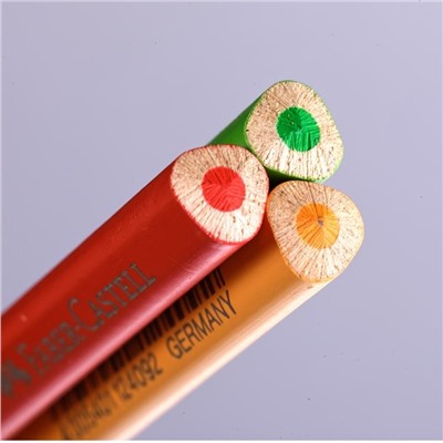 Карандаши цветные Faber-Castell "Grip", 12цв., трехгран., заточен., метал. кор.