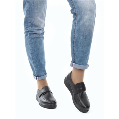 03-5072 BLACK Полуботинки женские (натуральная кожа)