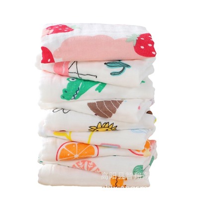Scarf, children's towel for baby, cotton gauze eating bib, handkerchief