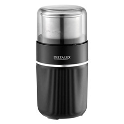 Кофемолка электрическая 300 Вт, 80 г DELTA LUX DE-2203 черная
