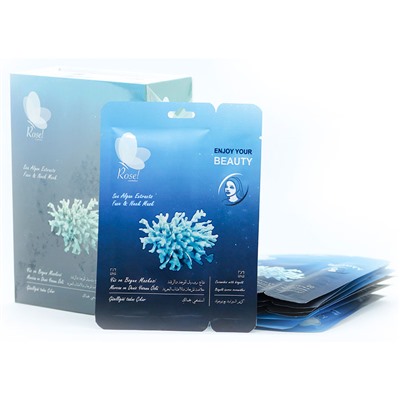 Маска + крем для лица Rosel Cosmetics Face Mask Sea Algae Extracts 36 + 6 g