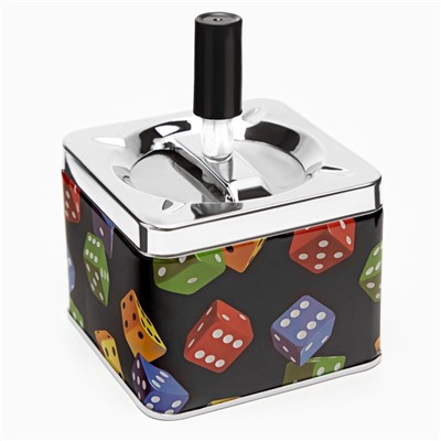 Пепельница для дома бездымная «Кубики», для сигарет и стиков, 8.5×12 см