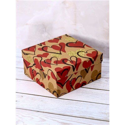 Набор подарочных коробок 3 в 1 «From the heart», 15*15*6.5-17*17*8-19*19*9.5