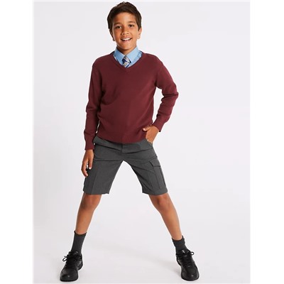 5pk of Ribbed School Socks