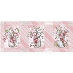 Вафельное полотно набивное / Эхо весны 1