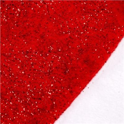 Колпак новогодний «Мерцание» 28×40 см, красный