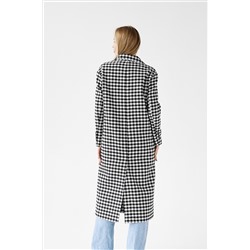 Пальто женское демисезонное 24102 (клетка Амалия)