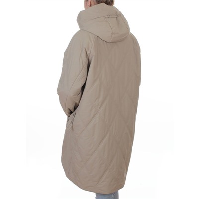 8010 BEIGE Куртка демисезонная женская (100 гр. холлофайбер)