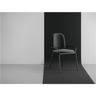 Стул Ror, Double Frame, велюр, черный /черный