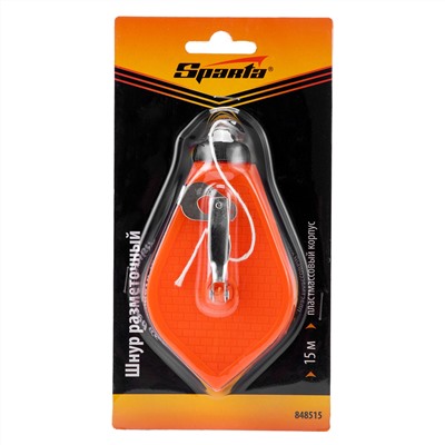 Шнур разметочный, 15 м, пластмассовый корпус Sparta