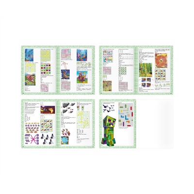 Книжка-задание, А4 ТРИ СОВЫ "100 и 1 головоломка. В стиле Minecraft", 48стр.
