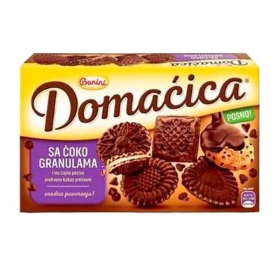 Печенье Domacica шоколадное в шок. глазури 200 гр.