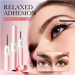 Двусторонняя водостойкая тушь для ресниц SADOER Eyelash Adhesive Dual head