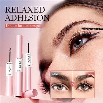 Двусторонняя водостойкая тушь для ресниц SADOER Eyelash Adhesive Dual head