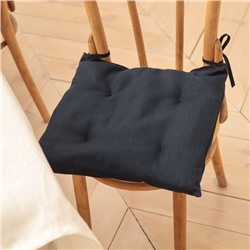 Подушка на стул Этель Minimalist design 42х42 см, цв.синий, 100% лен 415 г/м2