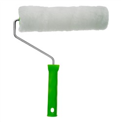 Валик "Искусственный мех" с ручкой, 250 мм,ворс 15 мм, D 48 мм, D ручки 6 мм, полиэстер Сибртех