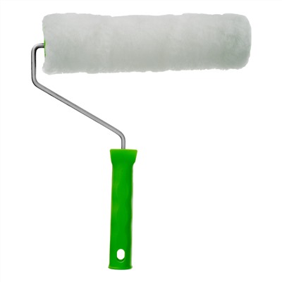 Валик "Искусственный мех" с ручкой, 250 мм,ворс 15 мм, D 48 мм, D ручки 6 мм, полиэстер Сибртех