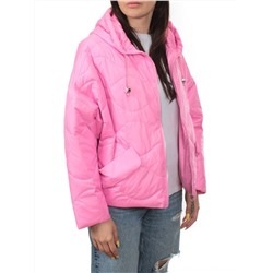 23-061 PINK Куртка оверсайз демисезонная женская (синтепон 100 гр.)