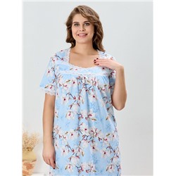 Женская сорочка Узор-1 НС-634 / голубой