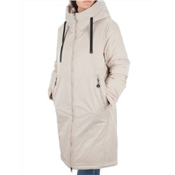 2392 LT. BEIGE Пальто зимнее женское (200 гр. холлофайбер)