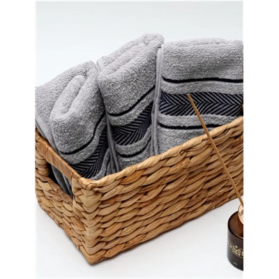 Комплект полотенец 3 шт 50*90 Рейв Серый