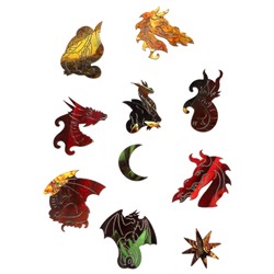 Пазл фигурный Puzzle «Дракон», 106 деталей