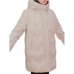 2404 BEIGE Куртка зимняя женская (200 гр. холлофайбер)