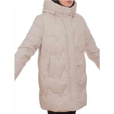 2404 BEIGE Куртка зимняя женская (200 гр. холлофайбер)