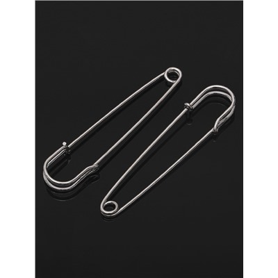 Булавка 8×1.5 см (набор 2 шт.), СМ-208, цвет серебра