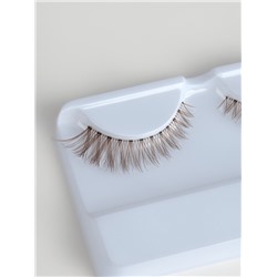 Ресницы накладные «Утончённость», 10-14 мм, без клея, коричневые