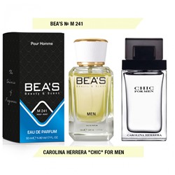 Beas M241 Carolina Herrera Chic for men edp 50 ml, Парфюм мужской Beas M241 создан по мотивам аромата Carolina Herrera Chic
