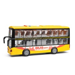 Автобус "Городской" 1:16 (свет, звук) в коробке (желтый)