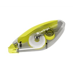 Корректирующая лента Berlingo "Neon" 5мм*10м, желтый, PET бокс, европодвес
