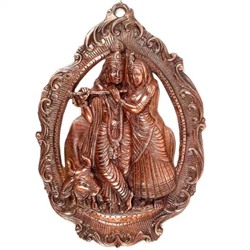 Настенное панно Радхи и Кришна, Radha Krishna Wall Hanging Idol (16 Inch), произв. Apka Mart