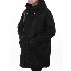 8020 BLACK Куртка демисезонная женская (100 гр. холлофайбер)