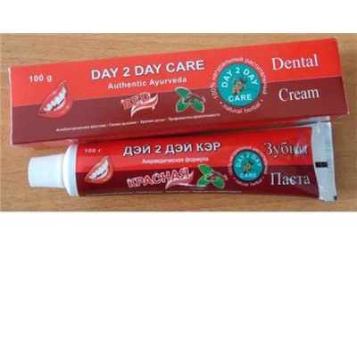 Зубная паста без фтора Дэй ту Дэй Кэр Красная 100 гр