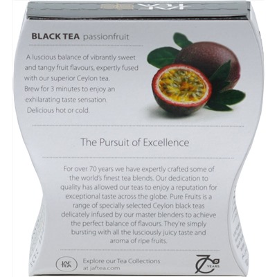 JAF TEA. Черный. Маракуйя 100 гр. карт.пачка