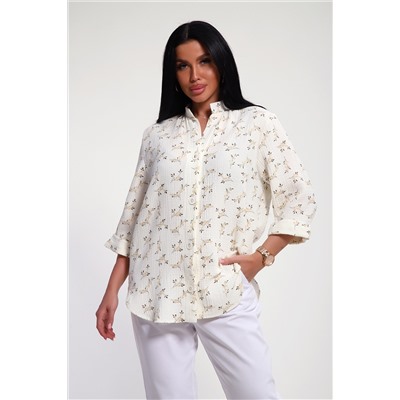 Женская рубашка 32745 / бежевый