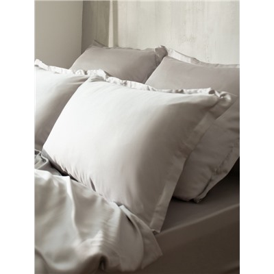 Наволочка SL Home Tencel 70*70+3 см , цв. светло-серый