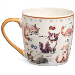 НАБОР ДЛЯ ЗАВТРАКА LEFARD "CATS", 2 ПР.: САЛАТНИК 500МЛ, КРУЖКА 345МЛ