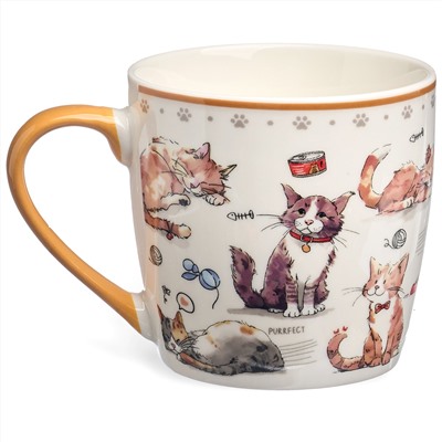 НАБОР ДЛЯ ЗАВТРАКА LEFARD "CATS", 2 ПР.: САЛАТНИК 500МЛ, КРУЖКА 345МЛ