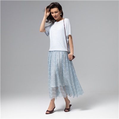 Платье комбинированное с кружевом, Доведу до мечты