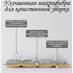 BOOMJOY   Швабра с отжимом, гибкая платформа FC-90