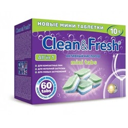 Lotta Таблетки для ПММ All in 1 mini tabs 60шт  по 10г (Clean&Fresh)