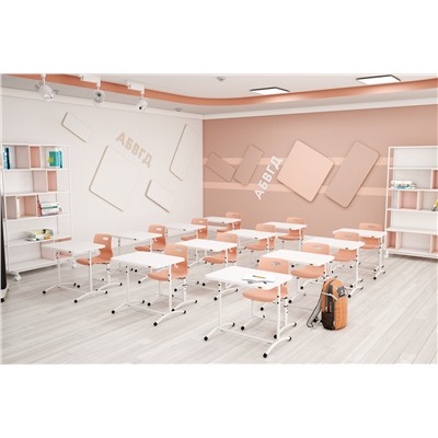 Стул Дельта SHT-S-TN27/3-5
                        д3-5 коричневый абрикос / белый муар