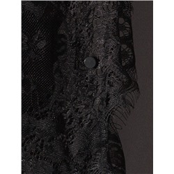 Блузка вечерняя из креп шифона с кружевом