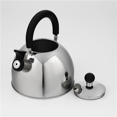 Чайник, 1.8 л, со свистком, капсульное дно, индукция, нержавеющая сталь