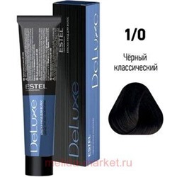 ESTEL DE LUXE 1/0 Краска-уход черный классический